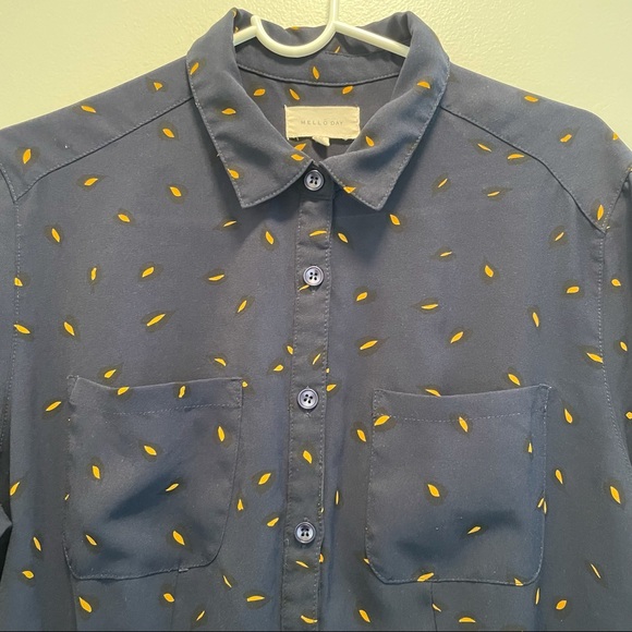 Mello Day navy and mustard romper - Picture 4 of 7